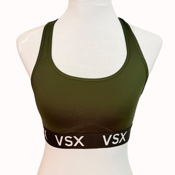 VSX Victorias Secret Sport Bra Racerback Size L Training Workout Activewear Yoga - Picture 1 of 12
